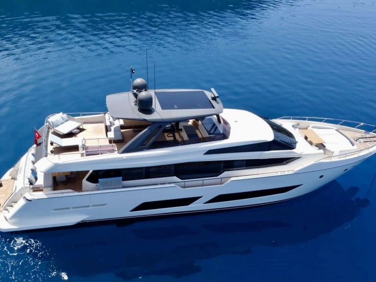 Ferretti SHERO między profesjonalistami a osobami prywatnymi w Marmaris