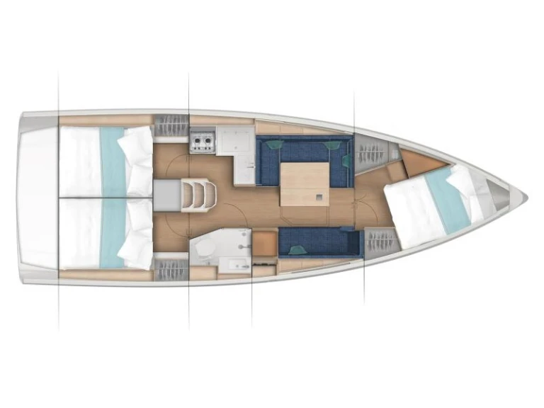Wynajem Żaglowiec w Las Galletas - Jeanneau Sun Odyssey 380