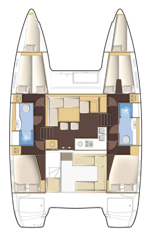Lagoon Lagoon 400 S2 między profesjonalistami a osobami prywatnymi w Sibenik