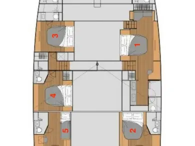 Wynajem Katamaran w Bodrum - Fountaine Pajot Fountaine Pajot Alegria 67 - 5 + 2 cab.