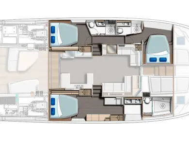 Wynajem łodzi Leopard Catamarans / Robertson & Caine Leopard 53 - OW w Donji Seget na SamBoat 