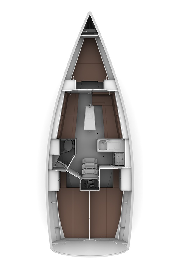 Bavaria Cruiser 34 między profesjonalistami a osobami prywatnymi w Sukosan