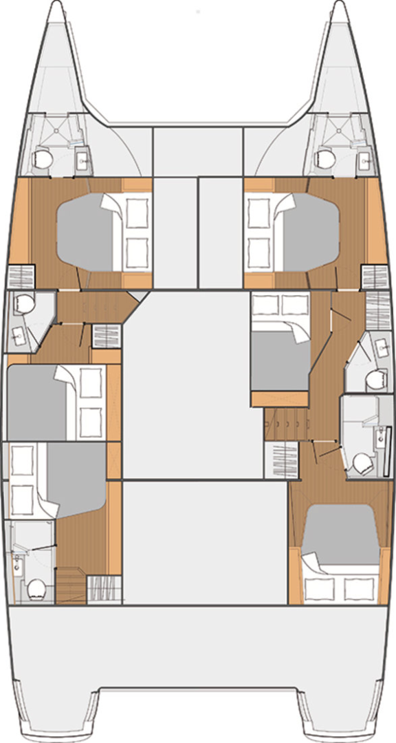 Wynajem Katamaran Fountaine Pajot z patentem 