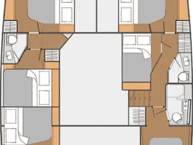 Wynajem Katamaran Fountaine Pajot z patentem 