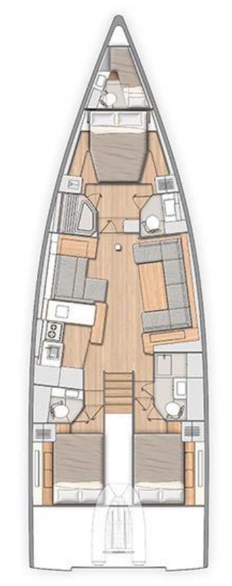 Wynajem łodzi Bénéteau Oceanis 54 w Kaštela na SamBoat 