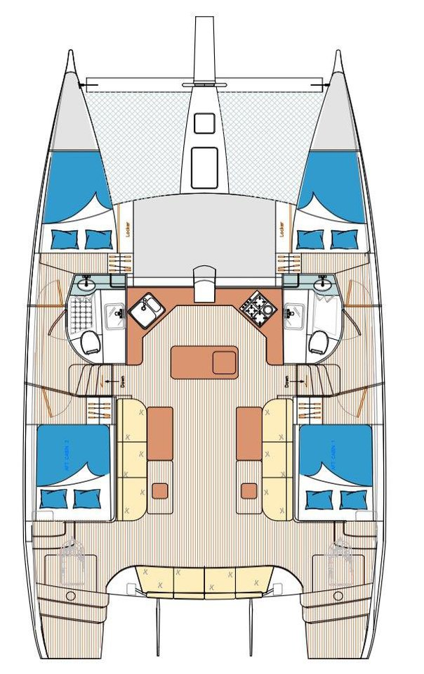 Wynajem Katamaran w Mai Khao - Island Spirit Yachts Island Spirit 410