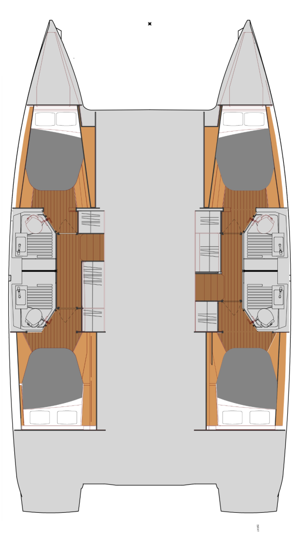 Wynajem Katamaran Fountaine Pajot z patentem 