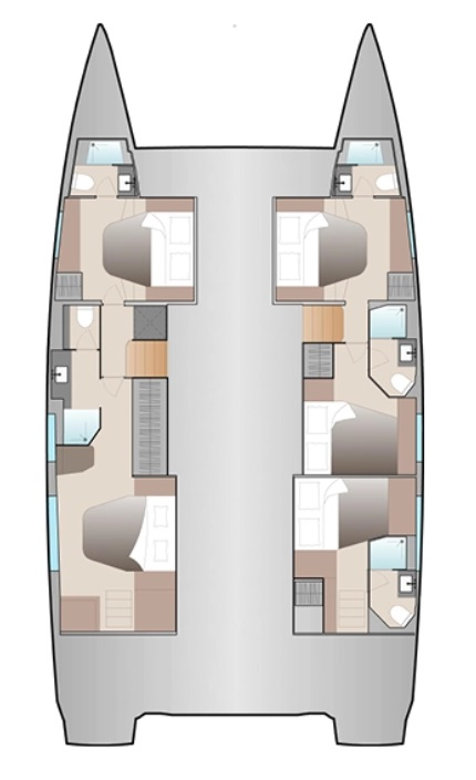 Fountaine Pajot Aura 51 między profesjonalistami a osobami prywatnymi w Donji Seget