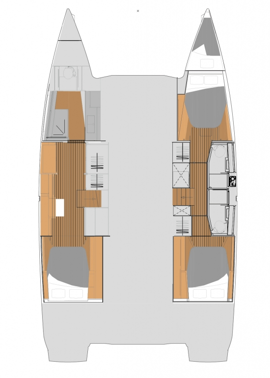 Wynajmij Fountaine Pajot Elba 45 w Parham Town