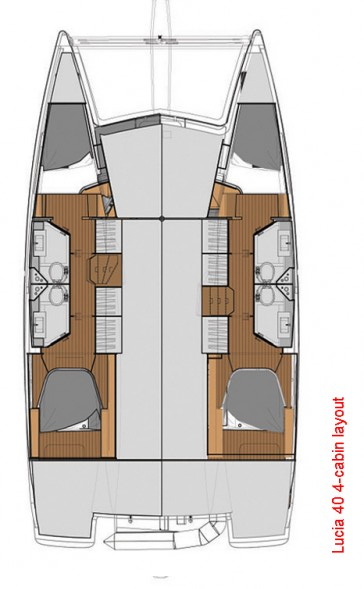 Fountaine Pajot Lucia 40 między profesjonalistami a osobami prywatnymi w Donji Seget