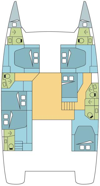 Wynajmij Fountaine Pajot Saba 50 w Donji Seget