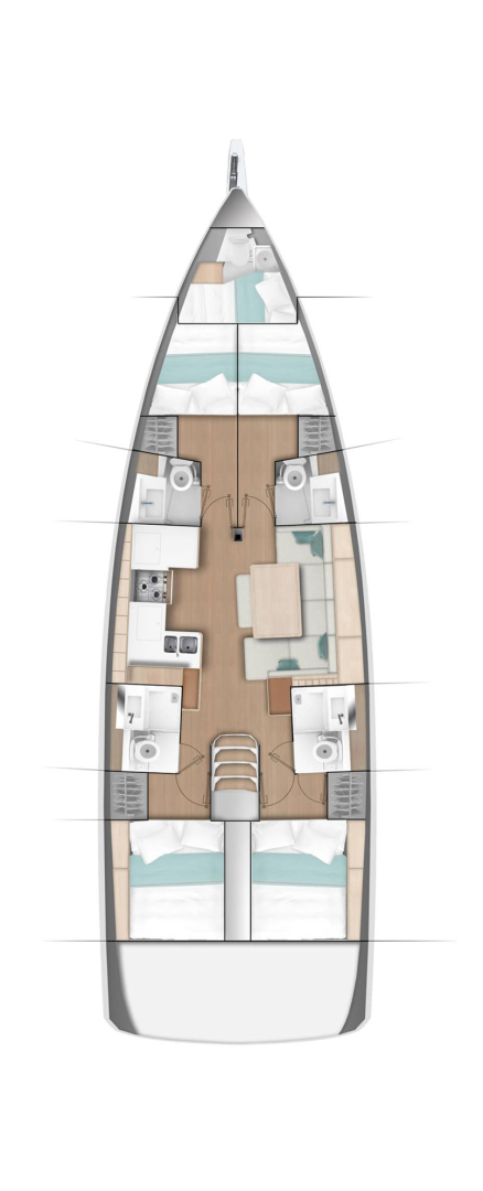 Wynajem łodzi Jeanneau Sun Odyssey 490 w Gouvia na SamBoat 