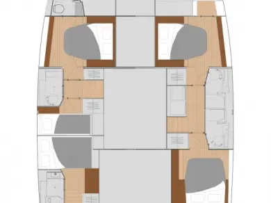 Wynajem Katamaran Fountaine Pajot z patentem 