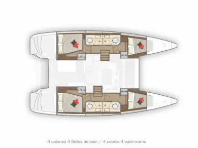 Wynajem łodzi Lagoon Lagoon 40 w Komolac na SamBoat 
