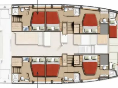 Wynajmij Bali Bali 5.2 - 6 + 2 cab. w Lefkáda