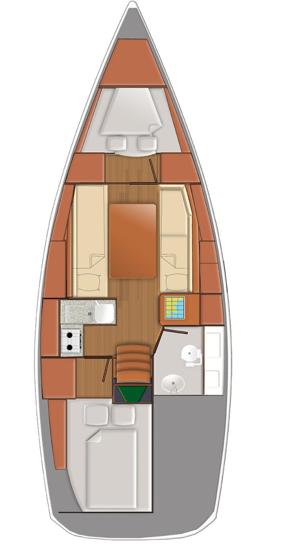 Jeanneau Sun Odyssey 319 między profesjonalistami a osobami prywatnymi w Pula