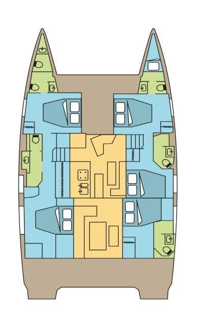 Wynajem Katamaran w Pozzuoli - Fountaine Pajot Fountaine Pajot Aura 51 SMART ELECTRIC - 5 cab.