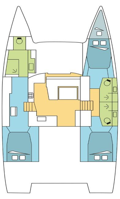 Wynajem Katamaran Fountaine Pajot z patentem 
