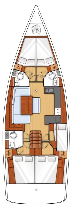 Wynajem w Gouvia- Bénéteau Oceanis 48 na SamBoat
