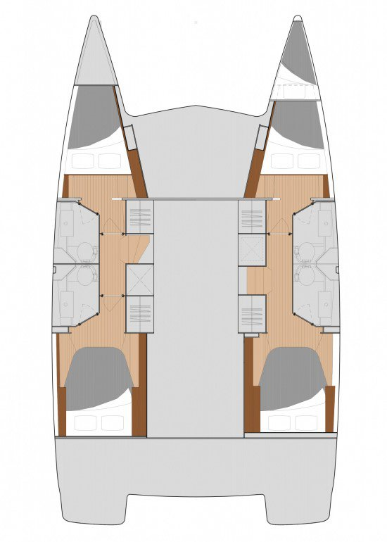 Wynajem Katamaran Fountaine Pajot z patentem 