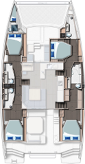 Wynajem Katamaran w Saint-Raphael - Leopard Catamarans / Robertson & Caine Leopard 50