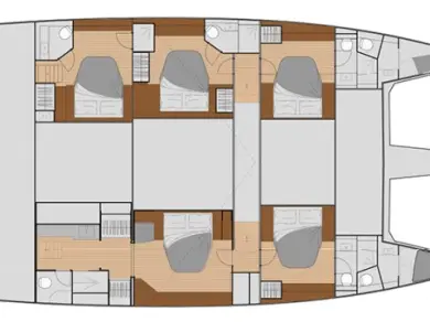 Wynajem Katamaran Fountaine Pajot z patentem 