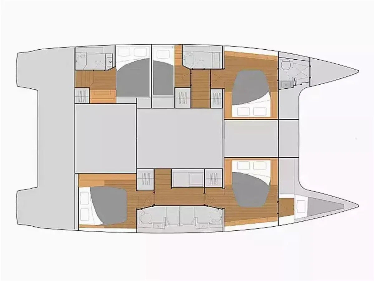 Wynajem Katamaran Fountaine Pajot z patentem 
