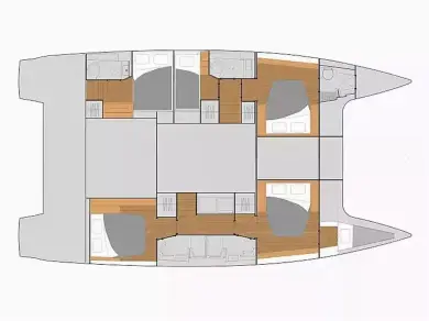 Wynajem Katamaran Fountaine Pajot z patentem 
