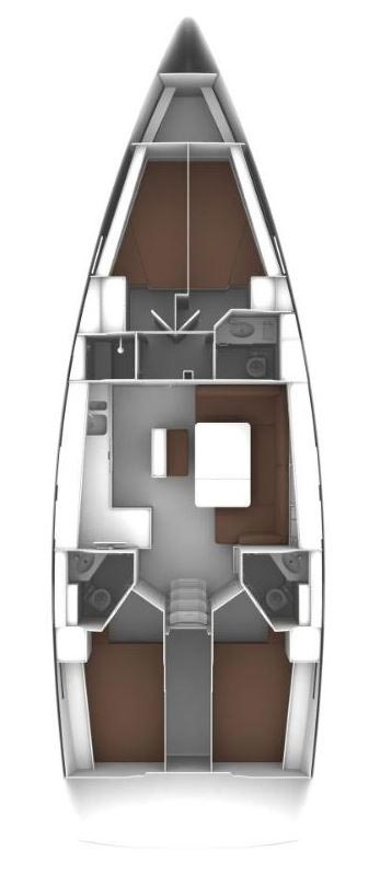 Bavaria Cruiser 46 między profesjonalistami a osobami prywatnymi w Deme of Volos