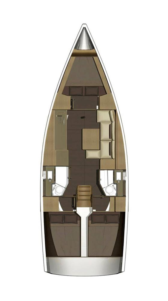 Wynajmij Dufour Dufour 382 Grand Large w Golfo Aranci