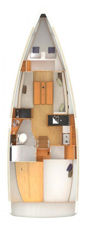 Jeanneau Sun Odyssey 349 między profesjonalistami a osobami prywatnymi w Zadar