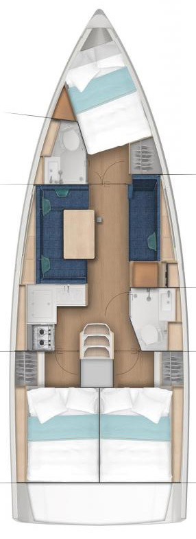 Wynajem łodzi Golfo Aranci tanio Sun Odyssey 380