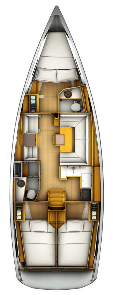 Jeanneau Sun Odyssey 419 między profesjonalistami a osobami prywatnymi w Palma de Mallorca