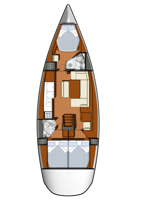 Jeanneau Sun Odyssey 44i między profesjonalistami a osobami prywatnymi w Gouvia