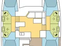 Wynajem Katamaran Fountaine Pajot z patentem 