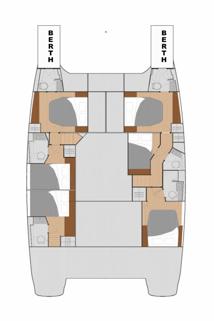 Wynajem Katamaran Fountaine Pajot z patentem 
