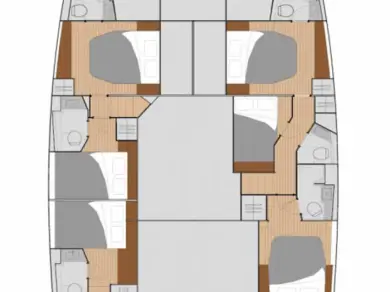 Wynajem Katamaran Fountaine Pajot z patentem 