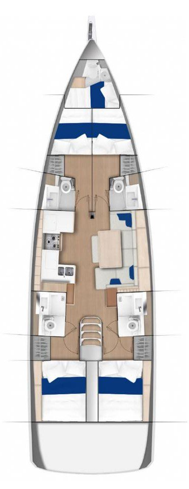 Jeanneau Sun Odyssey 490 między profesjonalistami a osobami prywatnymi w Alimos