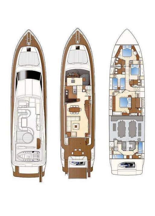 Wynajem Luksusowy jacht w Glyfada - Ferretti Ferretti Yachts 830 Flybridge