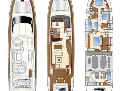 Wynajem Luksusowy jacht w Glyfada - Ferretti Ferretti Yachts 830 Flybridge