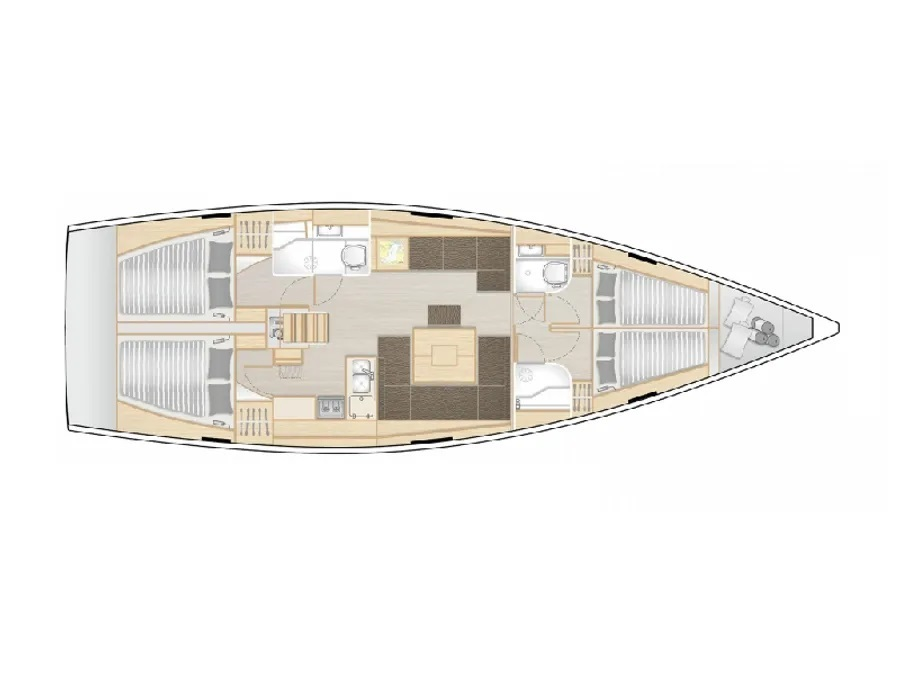 Wynajem Żaglowiec w Sukosan - Hanse Hanse 458