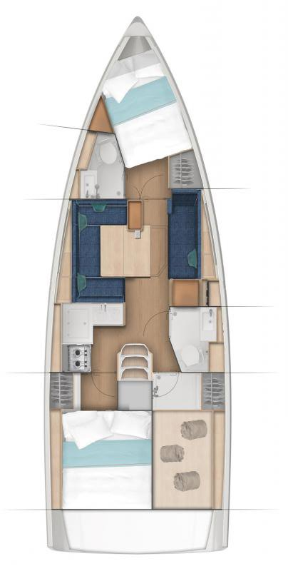 Jeanneau Sun Odyssey 380 między profesjonalistami a osobami prywatnymi w Goecek