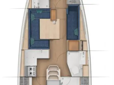 Jeanneau Sun Odyssey 380 między profesjonalistami a osobami prywatnymi w Goecek