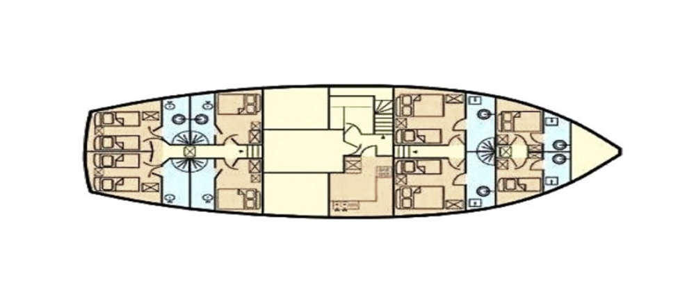 Yener-Yachts Queen of Adriatic między profesjonalistami a osobami prywatnymi w Kastel Gomilica