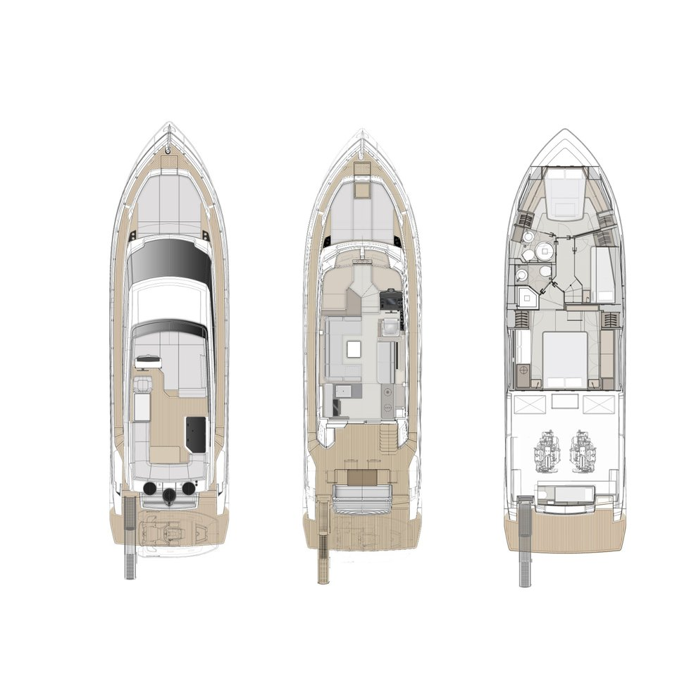 Wynajem łodzi Podstrana tanio Ferretti Yachts 500 - 3 + 1 cab