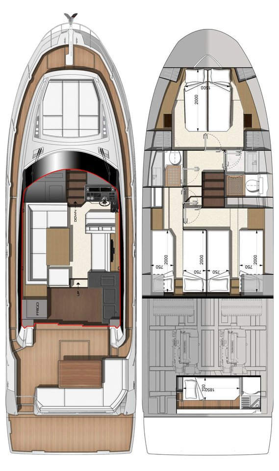 Wynajem w Biograd na Moru- Jeanneau Prestige 460 Fly - 3 + 1 cab. na SamBoat
