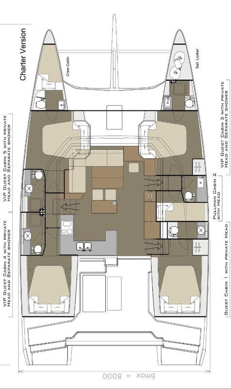 Wynajem Katamaran w Trogir - Dufour Dufour Catamarans 48 Sail
