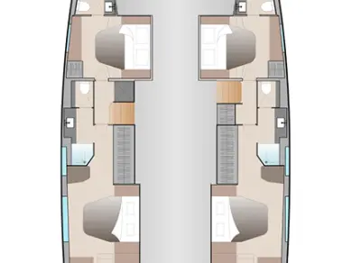Wynajem łodzi Fountaine Pajot Aura 51 w Donji Seget na SamBoat 