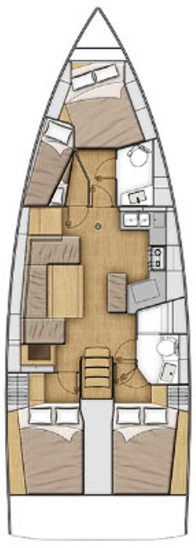 Wynajem łodzi Bénéteau Oceanis 40.1 w Pomer na SamBoat 