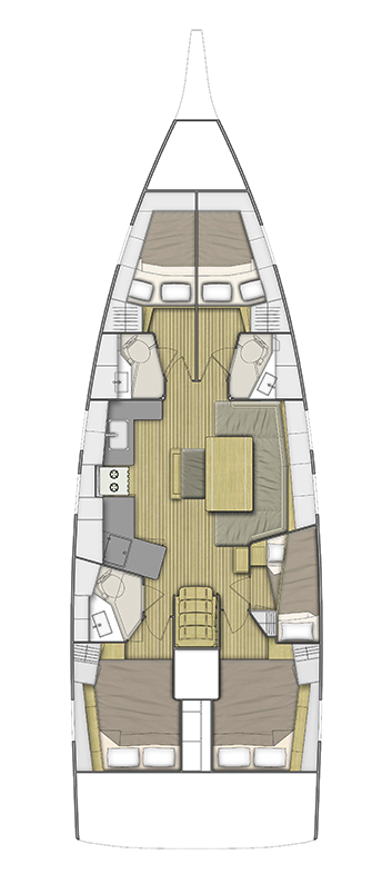 Wynajem łodzi Bénéteau Oceanis 46.1 w Pomer na SamBoat 